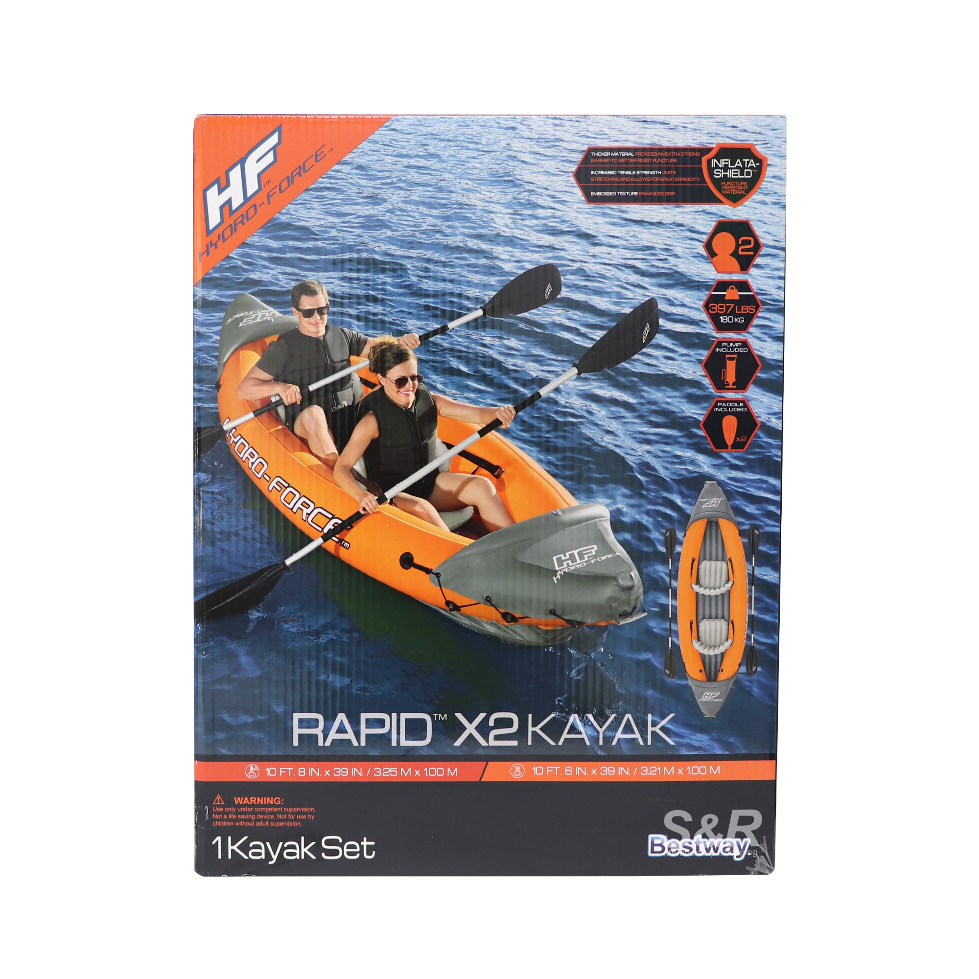 Hydro-Force Inflatable Kayak 1 set Hydro-Force Inflatable Kayak 1 set
